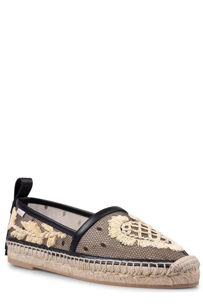 商品RED Valentino|REDValentino Point D'Esprit Embroidered Tulle Espadrilles,价格¥2839,第2张图片详细描述