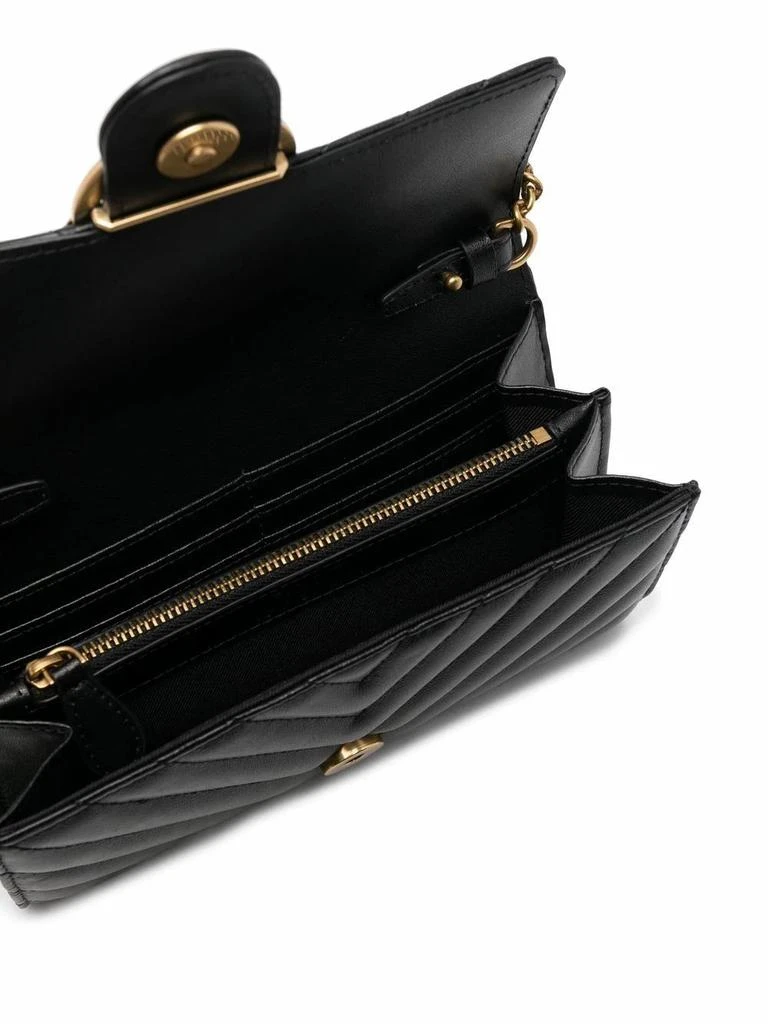 商品PINKO|Pinko Women&#39;s  Black Leather Wallet,价格¥2524,第4张图片详细描述