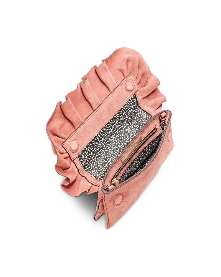 商品Loeffler Randall|Tab Ruffle Suede Clutch ,价格¥1653,第3张图片详细描述