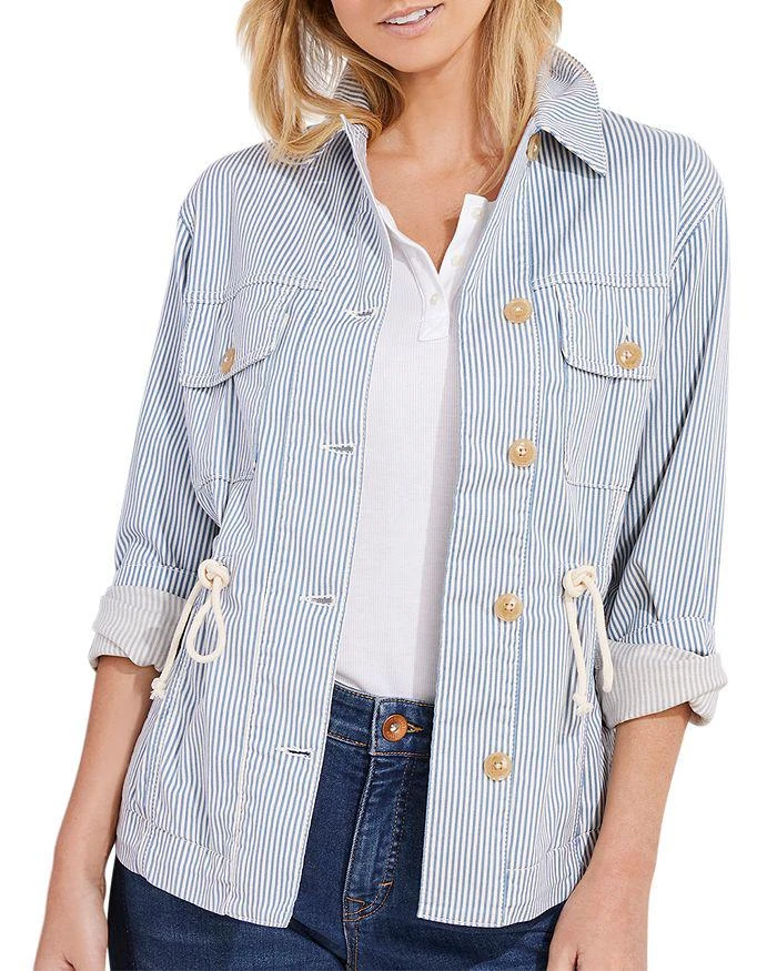 商品Vineyard Vines|Railroad Stripe Utility Jacket,价格¥734,第3张图片详细描述