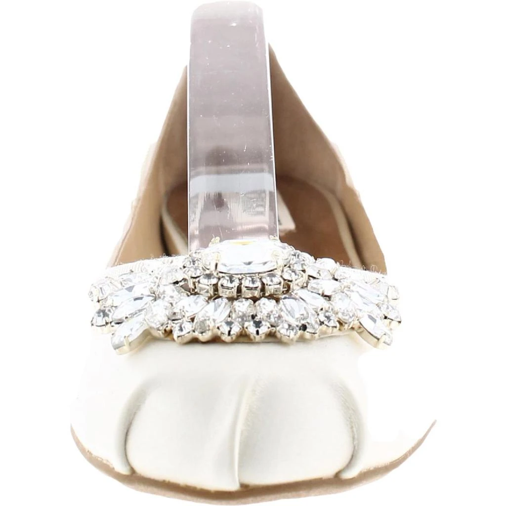 商品Badgley Mischka|Badgley Mischka Womens KARTER EMBELLISHED SATIN Ballet Flats,价格¥253,第3张图片详细描述