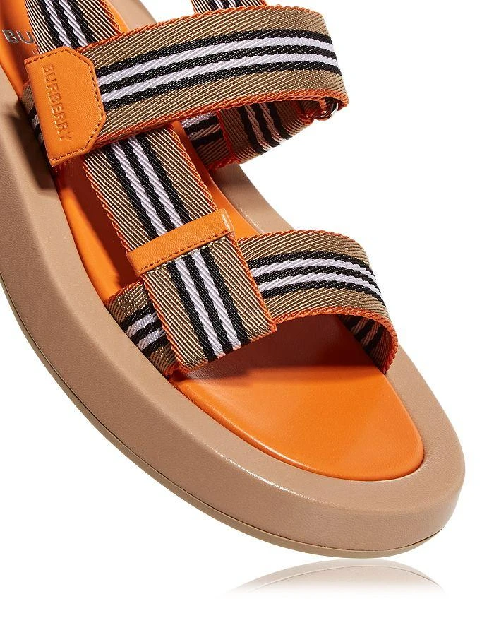 商品Burberry|Women's Eve Icon Stripe Slingback Sandals,价格¥5161,第5张图片详细描述