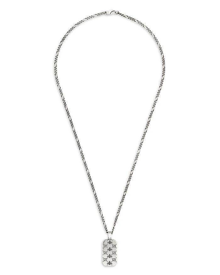 商品Gucci|Sterling Silver Signature Dogtag Pendant Necklace, 23.6",价格¥4744,第1张图片详细描述