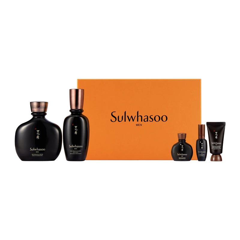 商品[国内直发] Sulwhasoo|新版雪花秀男士套盒水乳护肤品套装+艾诺碧维c精华 补水保湿控油清爽,价格¥610,第1张图片