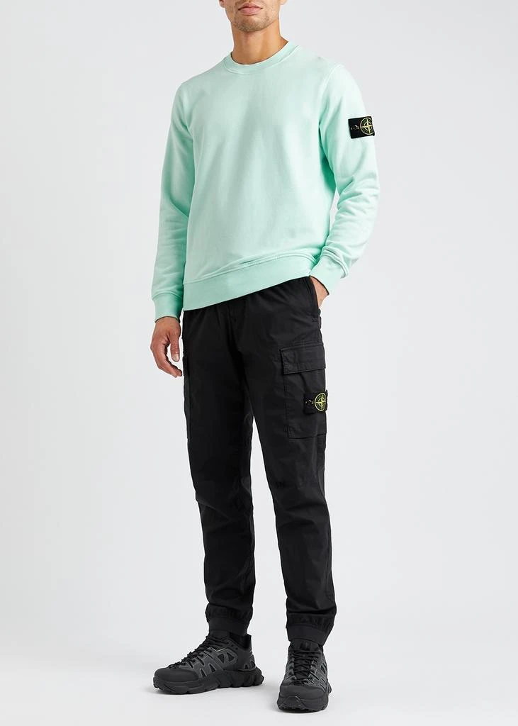 商品Stone Island|Aqua logo cotton sweatshirt,价格¥2837,第4张图片详细描述