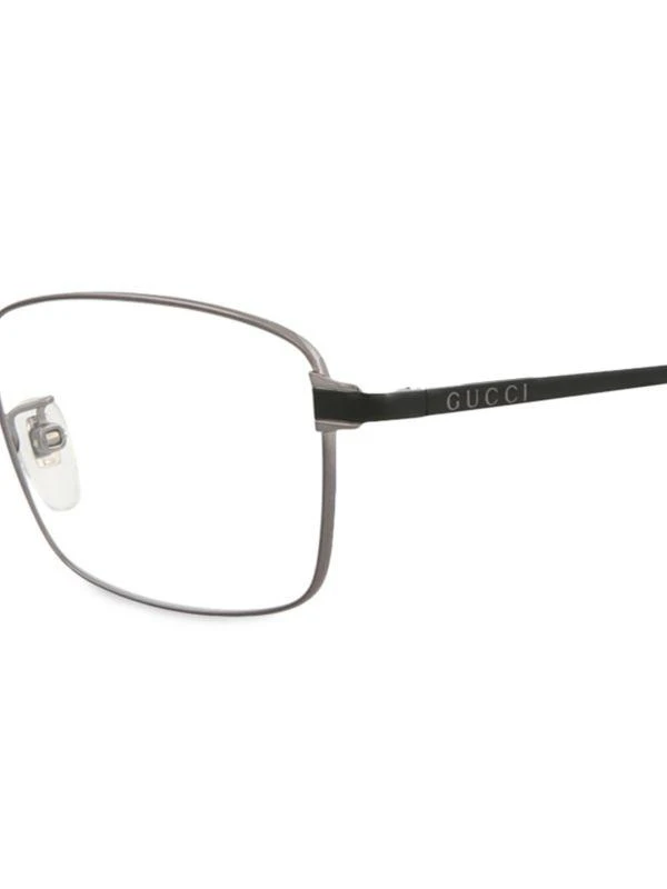 商品Gucci|54MM Rectangle Eyeglasses,价格¥1193,第3张图片详细描述