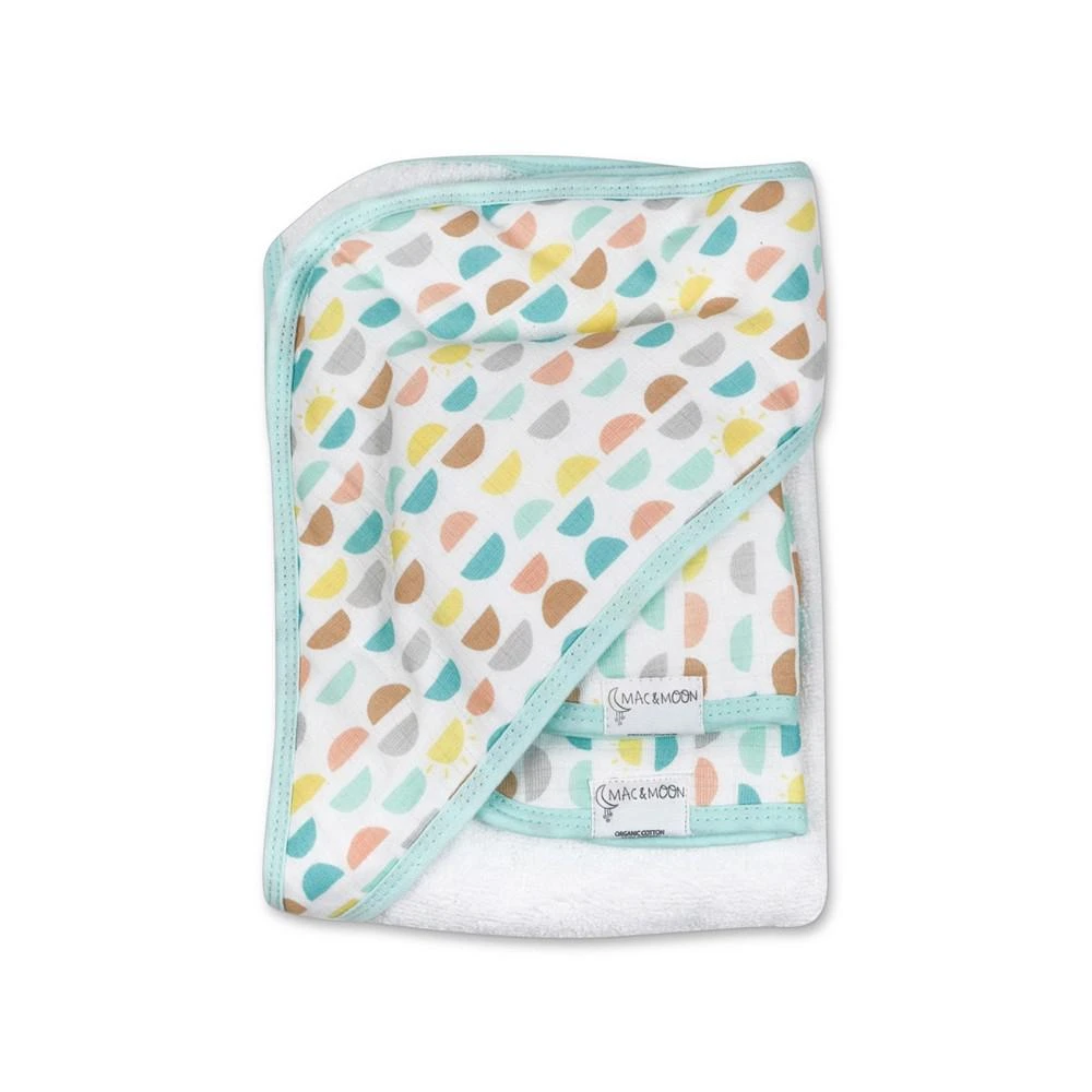 商品Mac & Moon|Baby Boys or Baby Girls Hooded Towel and Wash Cloths, 3 Piece Set,价格¥180,第1张图片