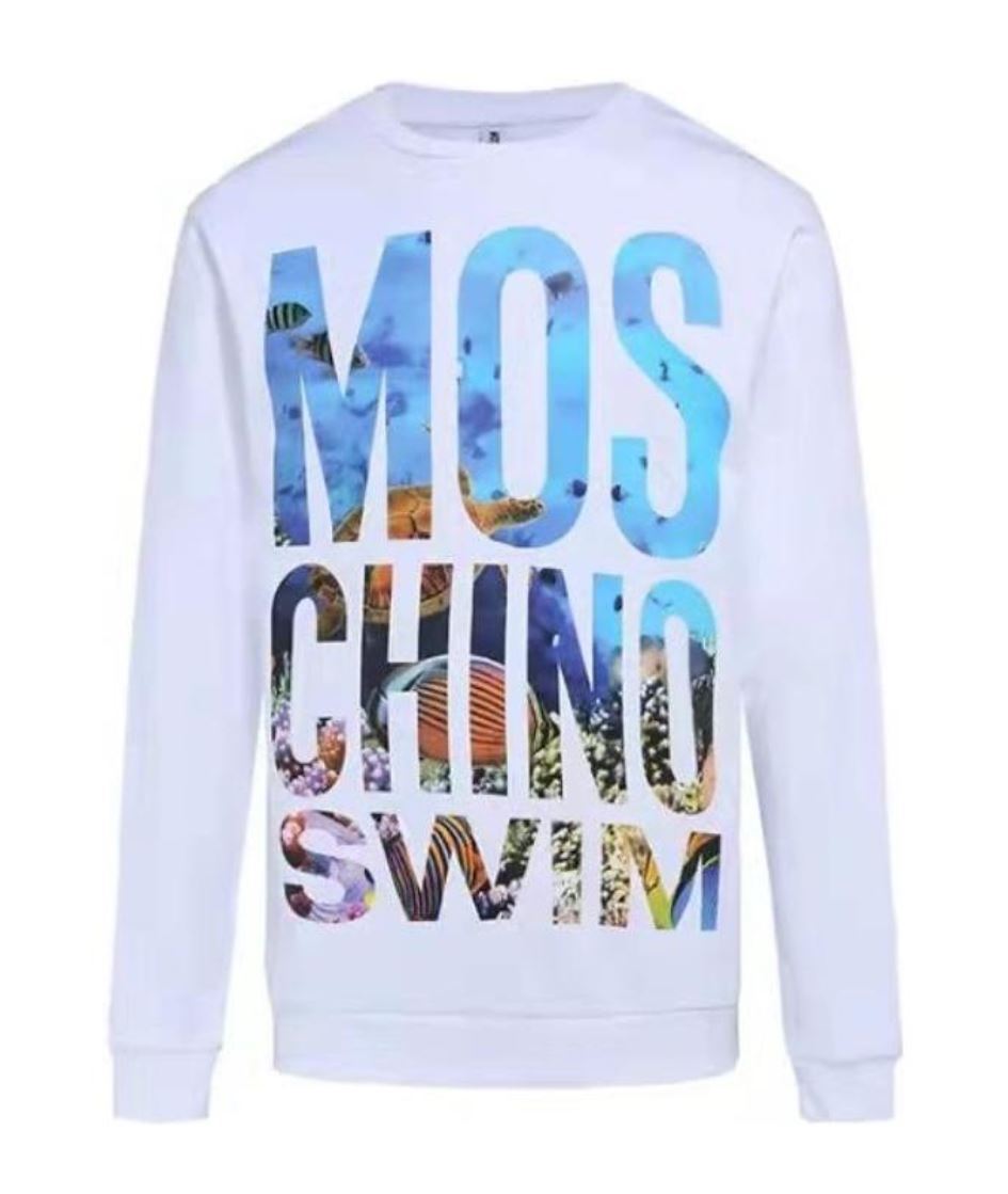 商品Moschino|MOSCHINO 莫斯奇诺 白色印花卫衣 T17052321-0001,价格¥758,第1张图片