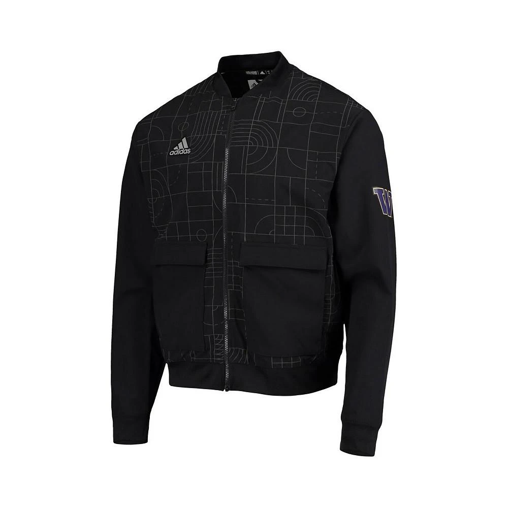 商品Adidas|Men's Black Washington Huskies Playoff Pack Full-Zip Jacket,价格¥659,第2张图片详细描述