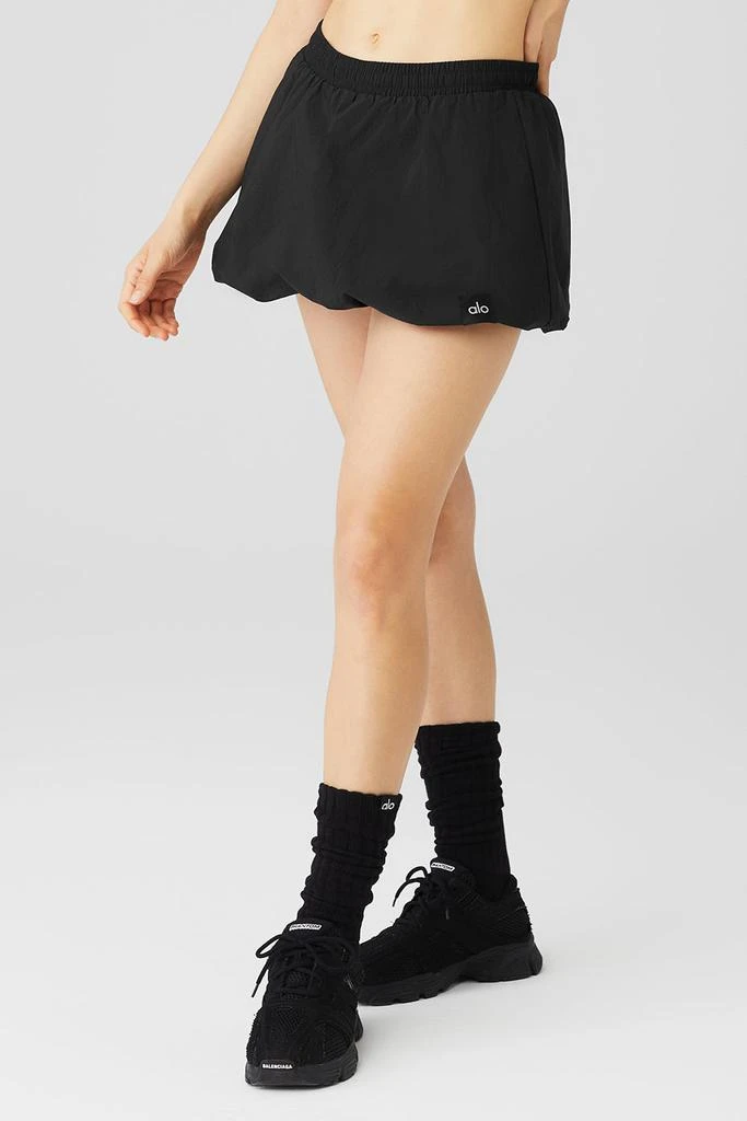 商品Alo|Bubble Tennis Skirt - Black,价格¥411,第3张图片详细描述