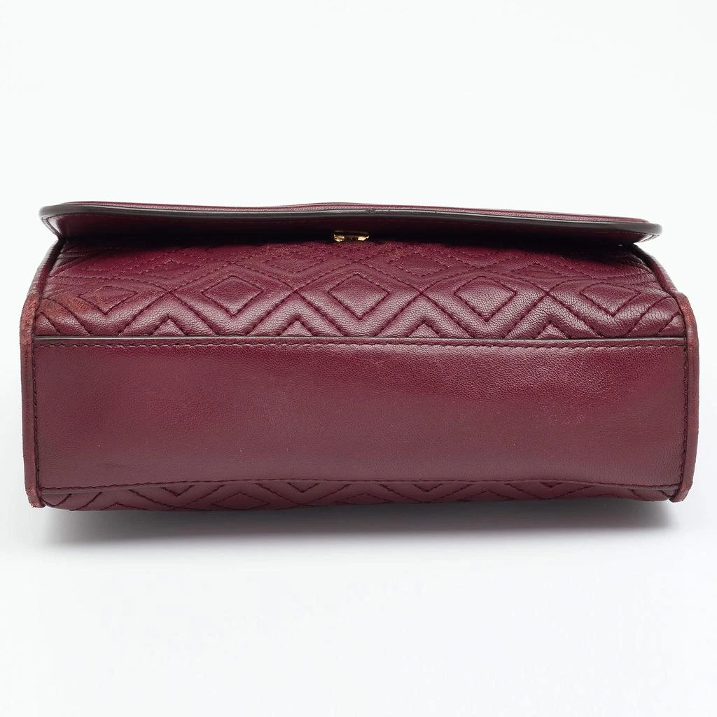 Tory Burch Burgundy Leather Small Fleming Shoulder Bag 商品