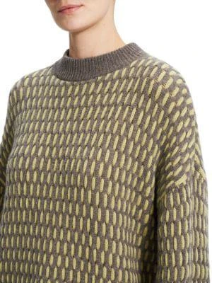 商品Theory|Plaited Two-Tone Cashmere Sweater,价格¥1276,第3张图片详细描述