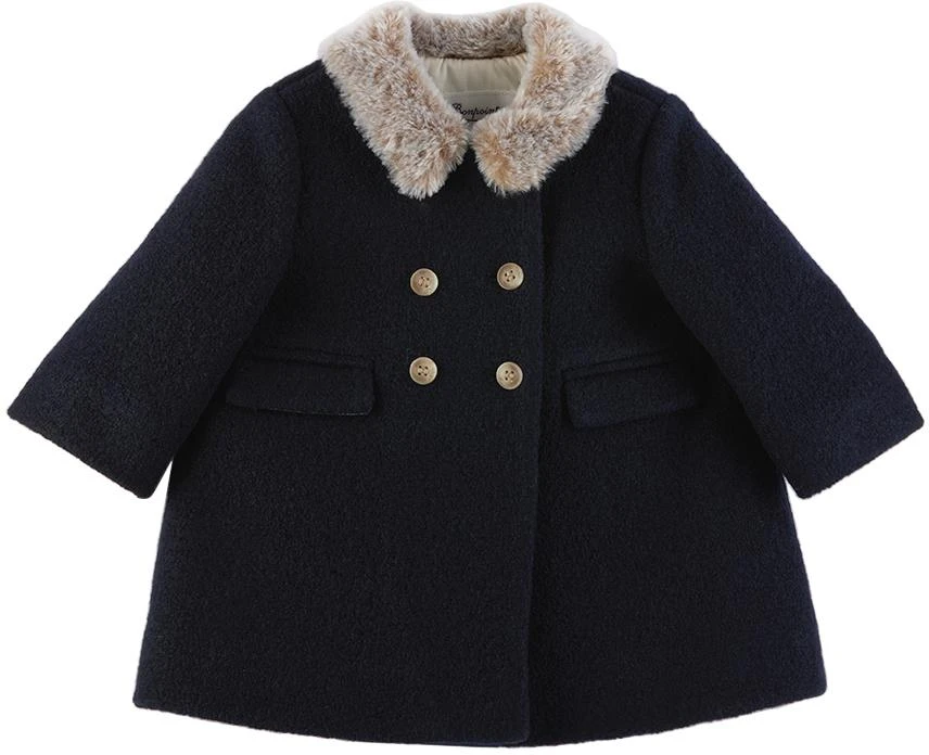 商品Bonpoint|Baby Navy Moka Coat,价格¥1058,第1张图片