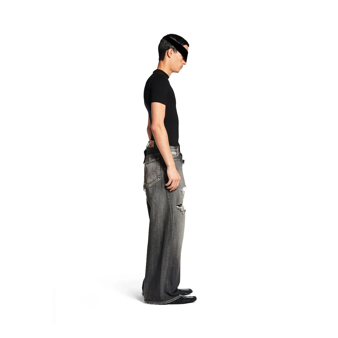 【预售】 巴黎世家 25春夏 男士 休闲裤 Men's Charms Baggy Pants in Dark Grey 831693TSW671441  商品