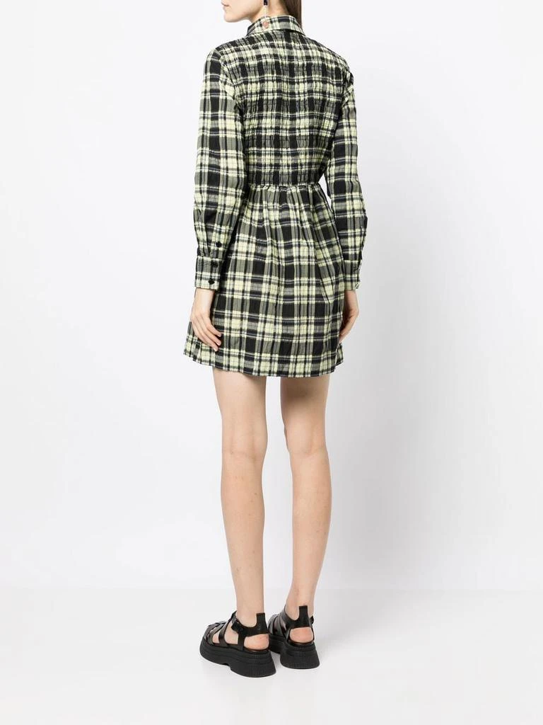 商品Ganni|GANNI - Organic Cotton Checked Shirt Dress,价格¥995,第2张图片详细描述