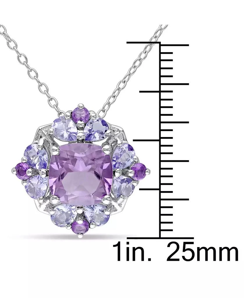 商品Macy's|Amethyst (1-7/8 ct. t.w.) & Tanzanite (1 ct. t.w.) 18" Pendant Necklace in Sterling Silver,价格¥1047,第4张图片详细描述