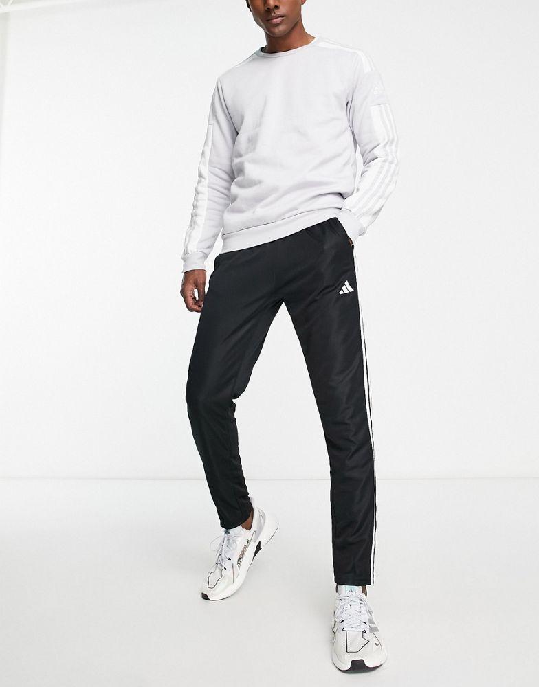 商品Adidas|adidas Training Train Essentials 3 stripe joggers in black,价格¥334,第1张图片