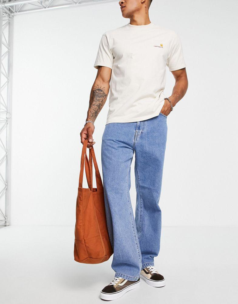 商品Carhartt|Carhartt WIP landon loose tapered fit jeans in blue wash,价格¥880,第1张图片