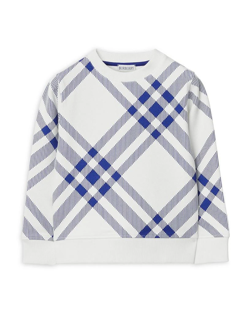 商品Burberry|Boys' Check Print Sweatshirt - Little Kid, Big Kid,价格¥3016,第1张图片