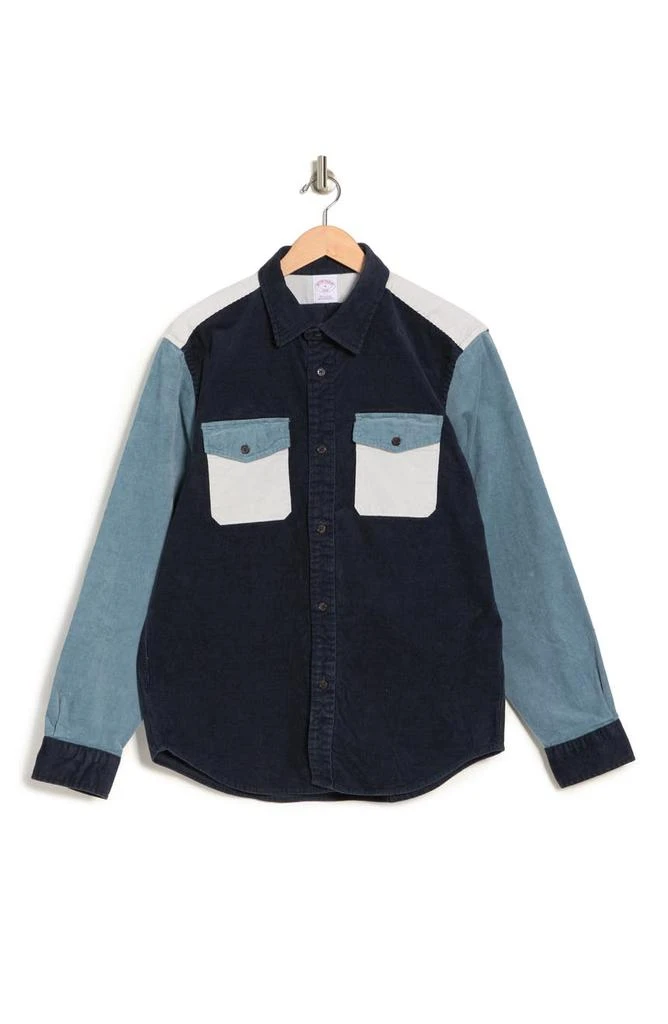商品Brooks Brothers|Corduroy Colorblock Shacket,价格¥625,第3张图片详细描述