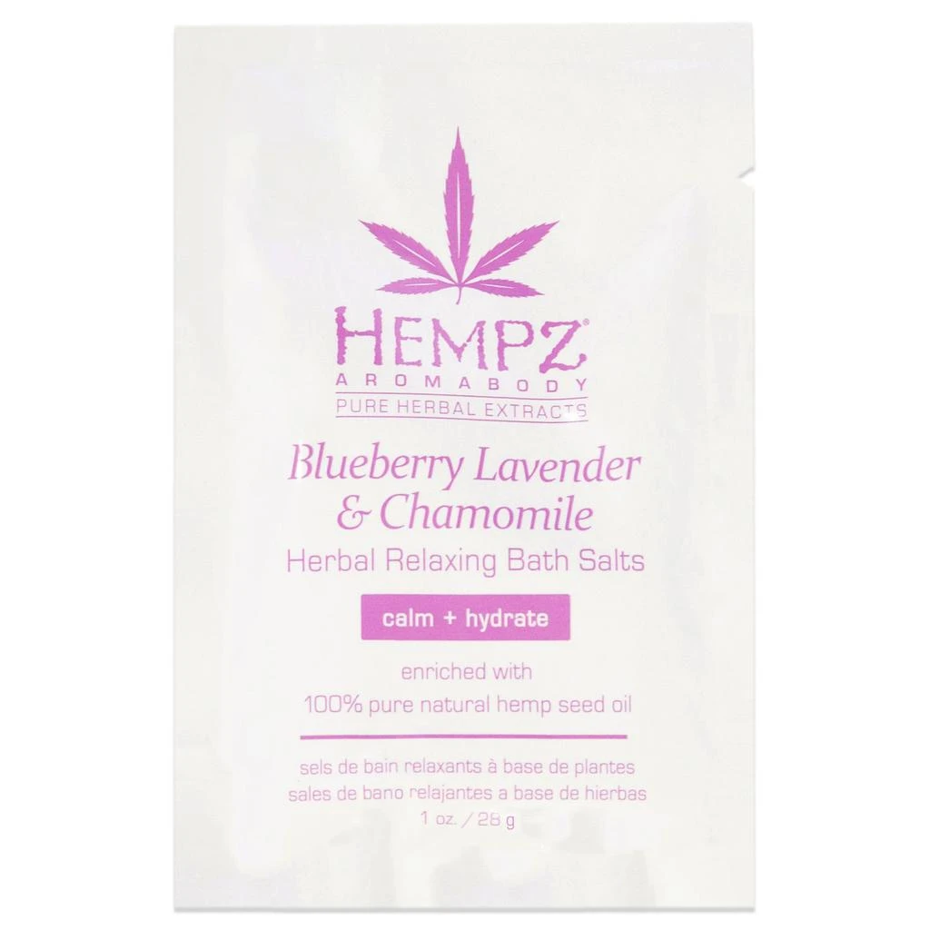 商品Hempz|Hempz Aromabody Blueberry Lavender and Chamomile Herbal Relaxing Bath Salts For Unisex 2 x 1 oz Bath Salt,价格¥103,第2张图片详细描述