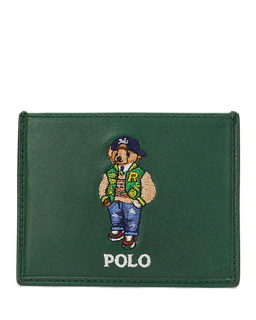 商品Ralph Lauren|Leather Polo Bear Card Case,价格¥519,第1张图片