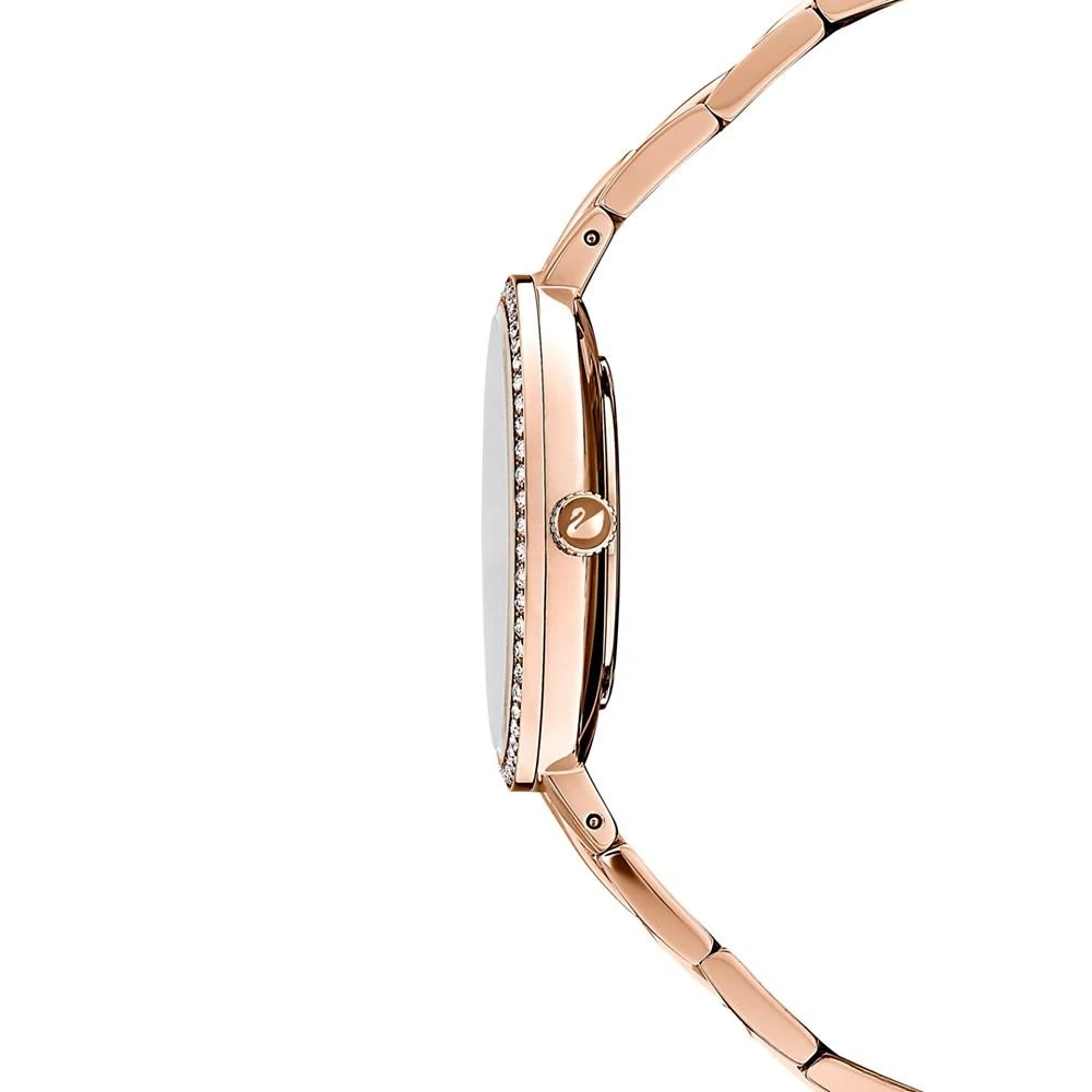 商品Swarovski|Women's Swiss Cosmopolitian Rose Gold-Tone Stainless Steel PVD Bracelet Watch 35mm,价格¥2485,第3张图片��详细描述