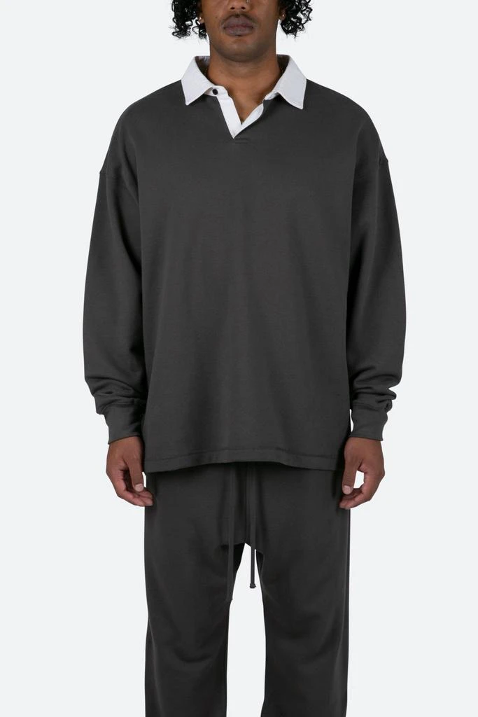 商品MNML|Every Day Rugby L/S Shirt - Charcoal Grey,价格¥241,第1张图片