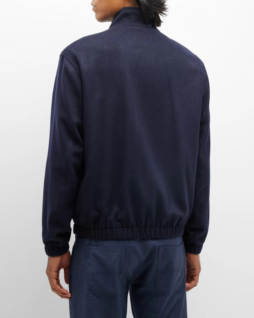 商品Emporio Armani|Men's Wool-Cashmere Zip Bomber Jacket,价格¥1970,第4张图片详细描述