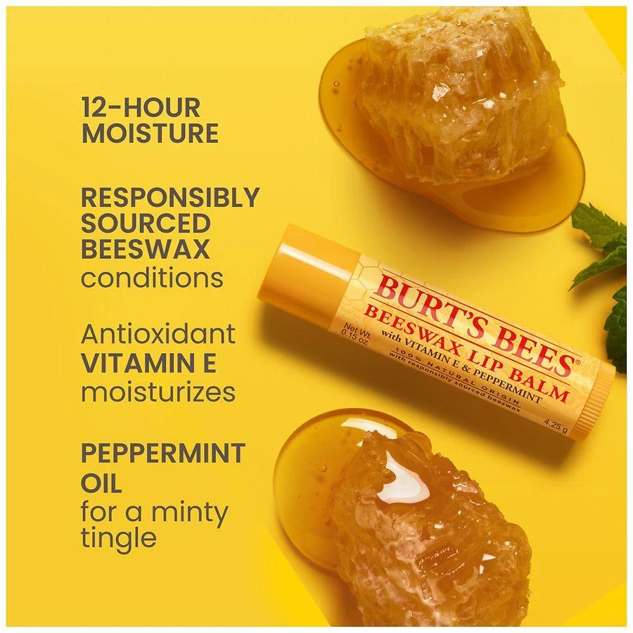 商品Burt's Bees|蜂蜜薄荷滋润唇膏,价格¥58,第5张图片详细描述