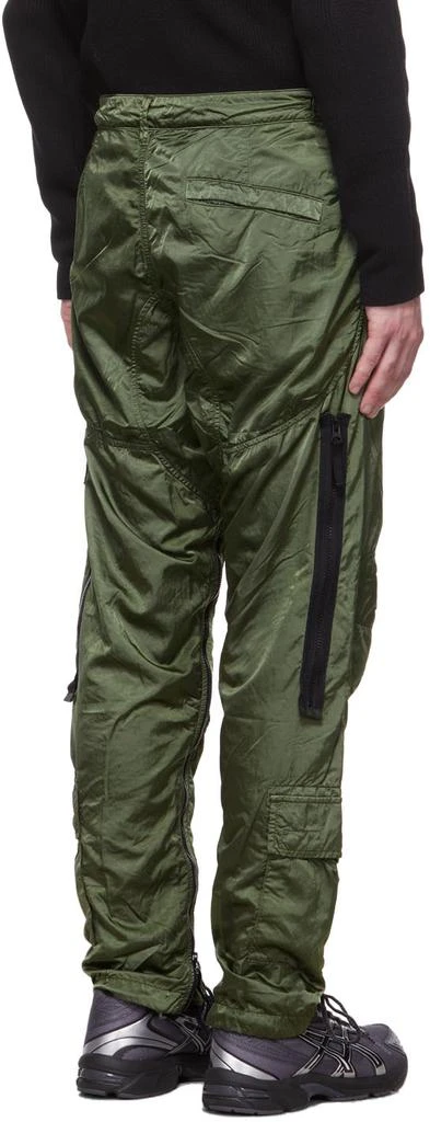 商品Stone Island|Green Satin Cargo Pants,价格¥3344,第3张图片详细描述