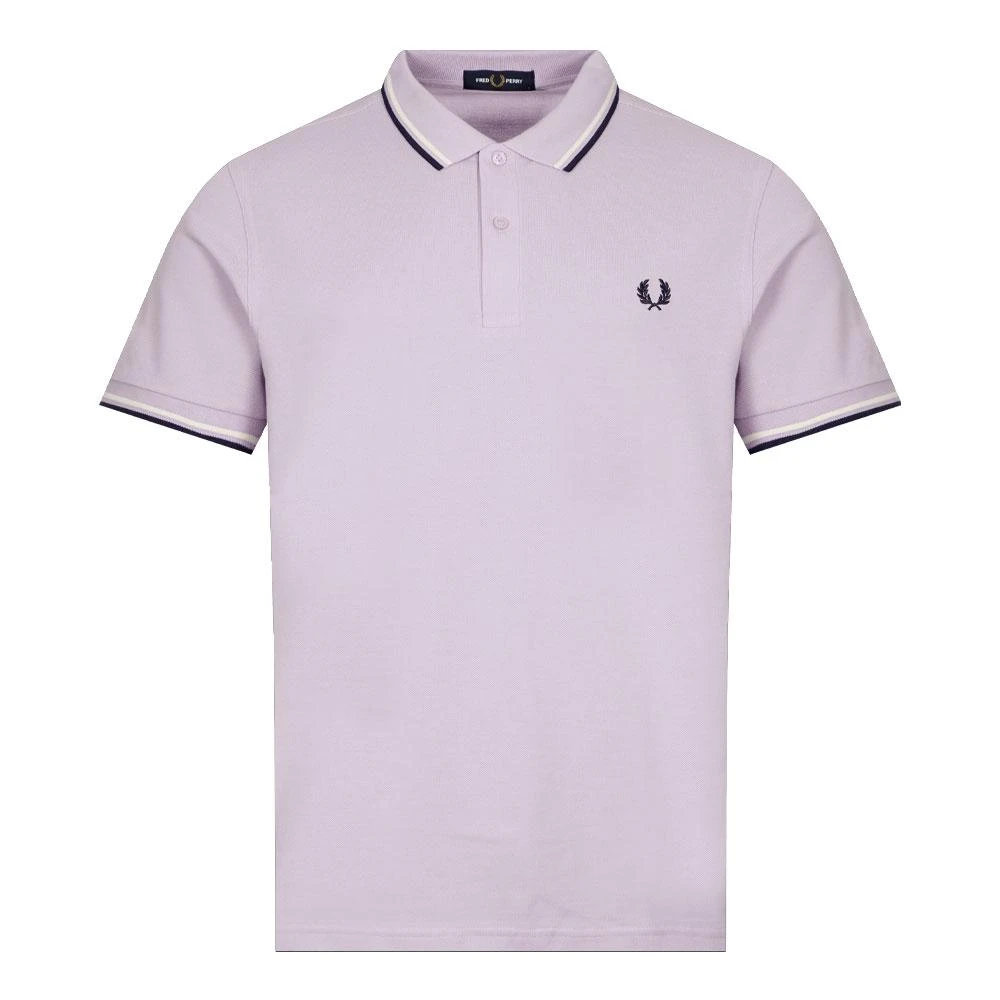 商品Fred Perry|Fred Perry Twin Tipped Polo Shirt - Lilac Soul,价格¥380,第1张图片