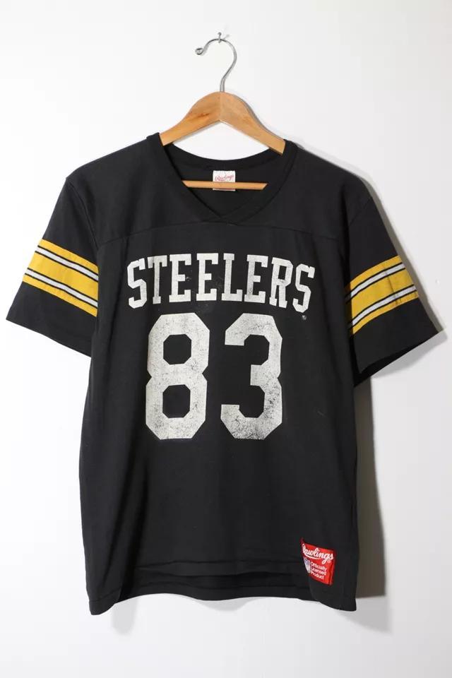 商品Urban Outfitters|Vintage NFL Pittsburgh Steelers Jersey Cut T-shirt Made in USA,价格¥969,第3张图片详细描述
