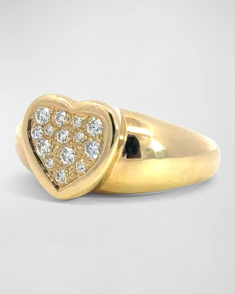 商品Stevie Wren|18K Yellow Gold Baby Love Heart Pave Gypsy Band Ring,价格¥37830,第2张图片详细描述