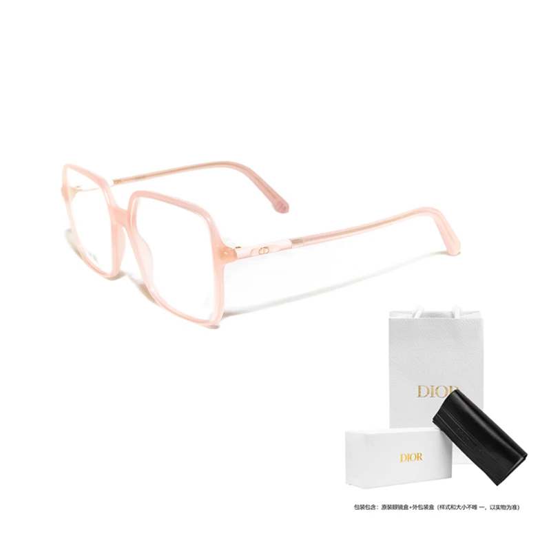 商品[国内直发] Dior|【可配度数】 迪奥 侧标Logo装饰 板材镜架 方形 光学眼镜框 女款,价格¥2400,第9张图片详细描述