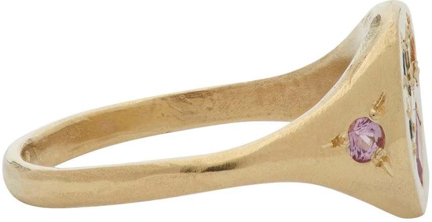 商品Seb Brown|Yellow Gold Baguette Neapolitan Signet Ring,价格¥6385,第5张图片详细描述