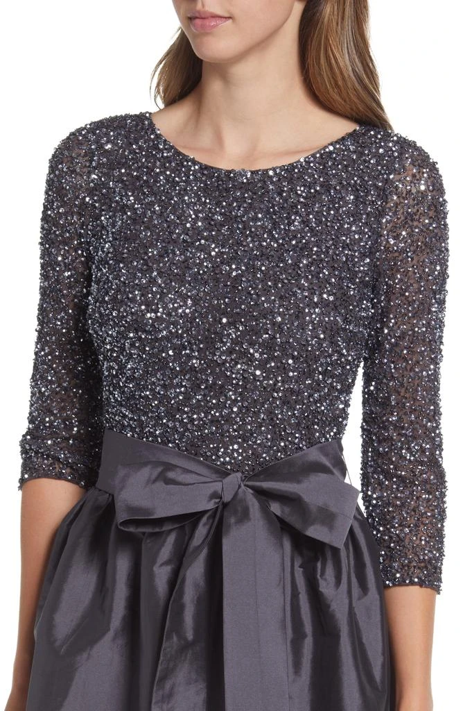商品Pisarro Nights|Beaded Bodice Taffeta A-Line Gown,价格¥414,第4张图片详细描述