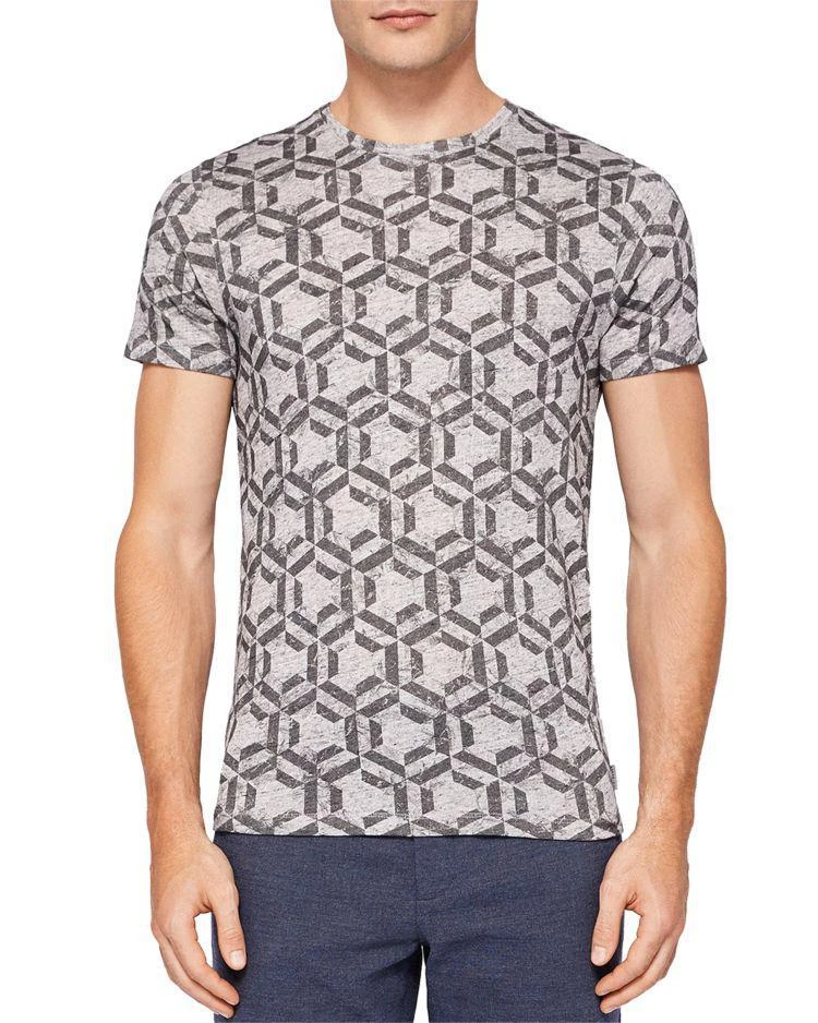 商品Ted Baker London|Mitch Hexagon Print Tee,价格¥252,第1张图片