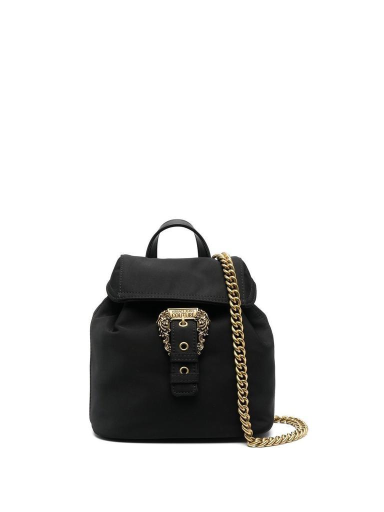 商品Versace|Versace Jeans Women'S Black Polyurethane Backpack,价格¥2249,第1张图片