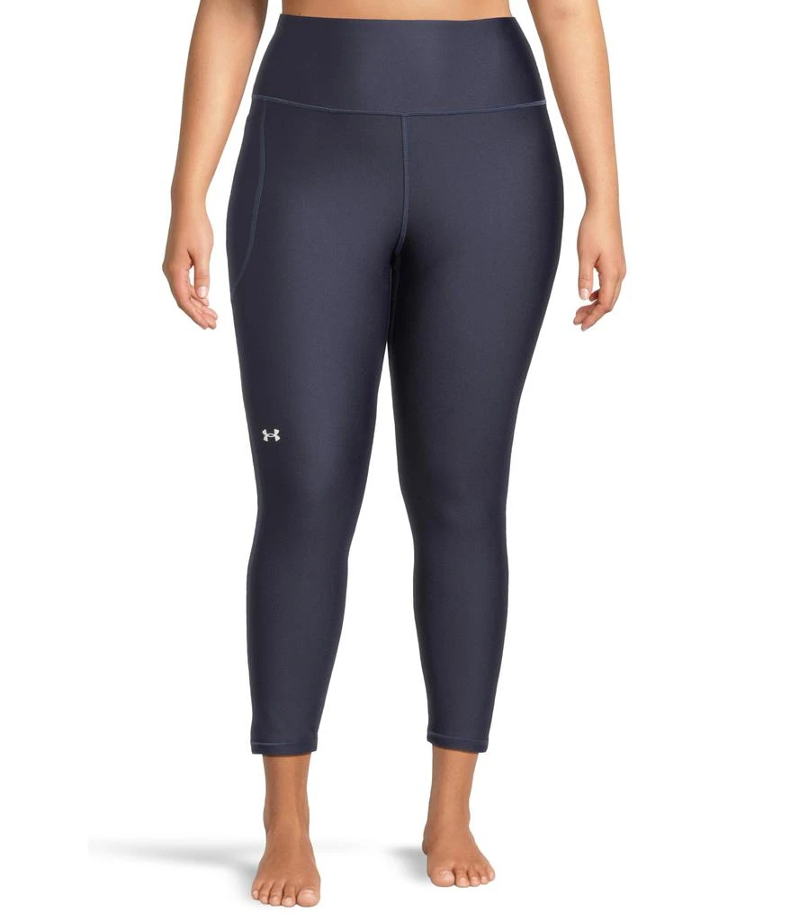 商品Under Armour|Plus Size HeatGear® Armour® High-Waisted No Slip Ankle Leggings,价格¥317,第1张图片