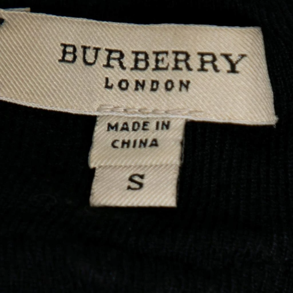 商品[二手商品] Burberry|Burberry Black Knit & Satin Trimmed Sleeveless Top S,价格¥869,第4张图片详细描述