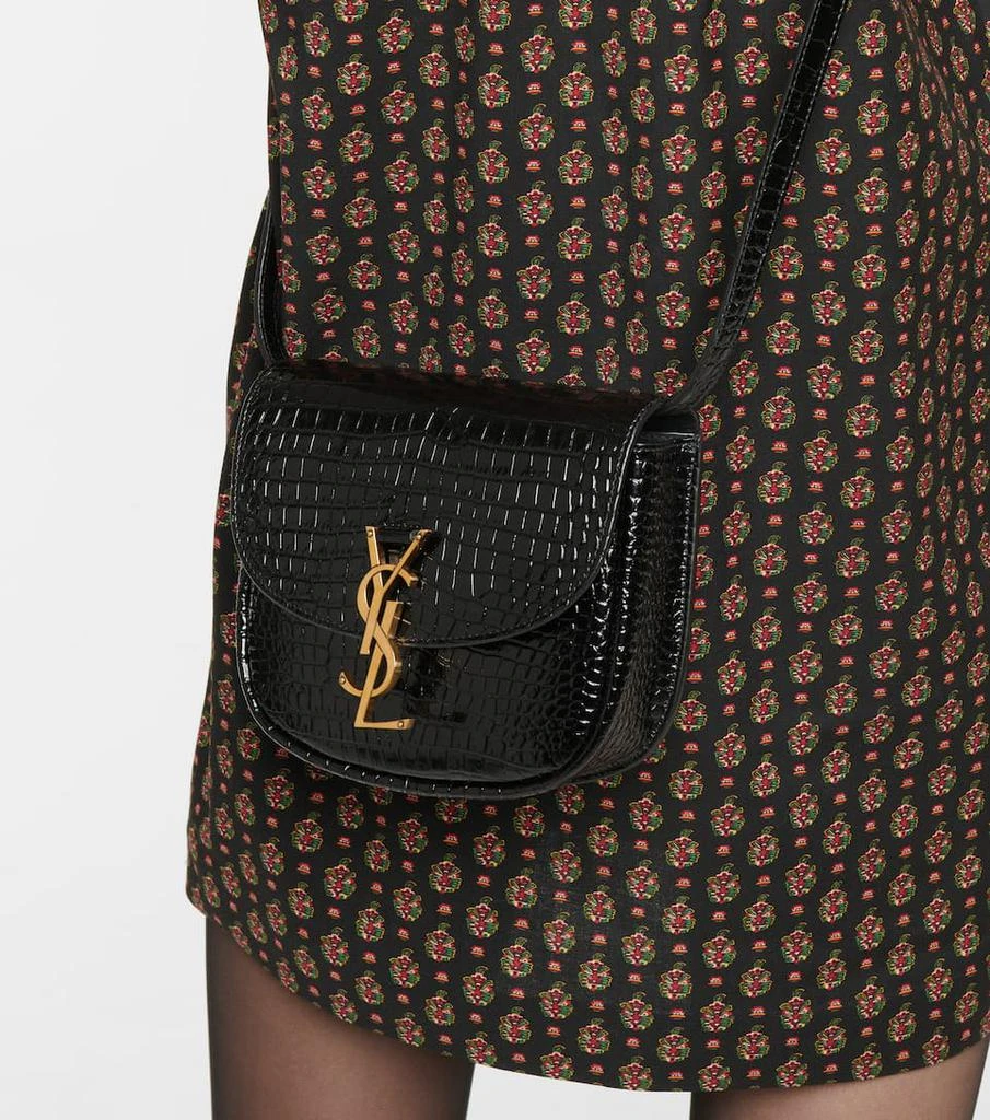 商品Yves Saint Laurent|Kaia Small croc-effect leather shoulder bag,价格¥15563,第2张图片详细描述