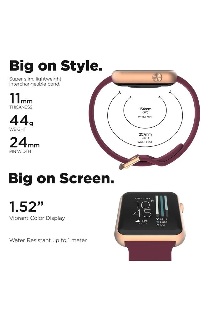 商品I TOUCH|iTouch Air 4 Jillian Michaels Edition Smartwatch, 45mm x 22mm,价格¥380,第5张图片详细描述