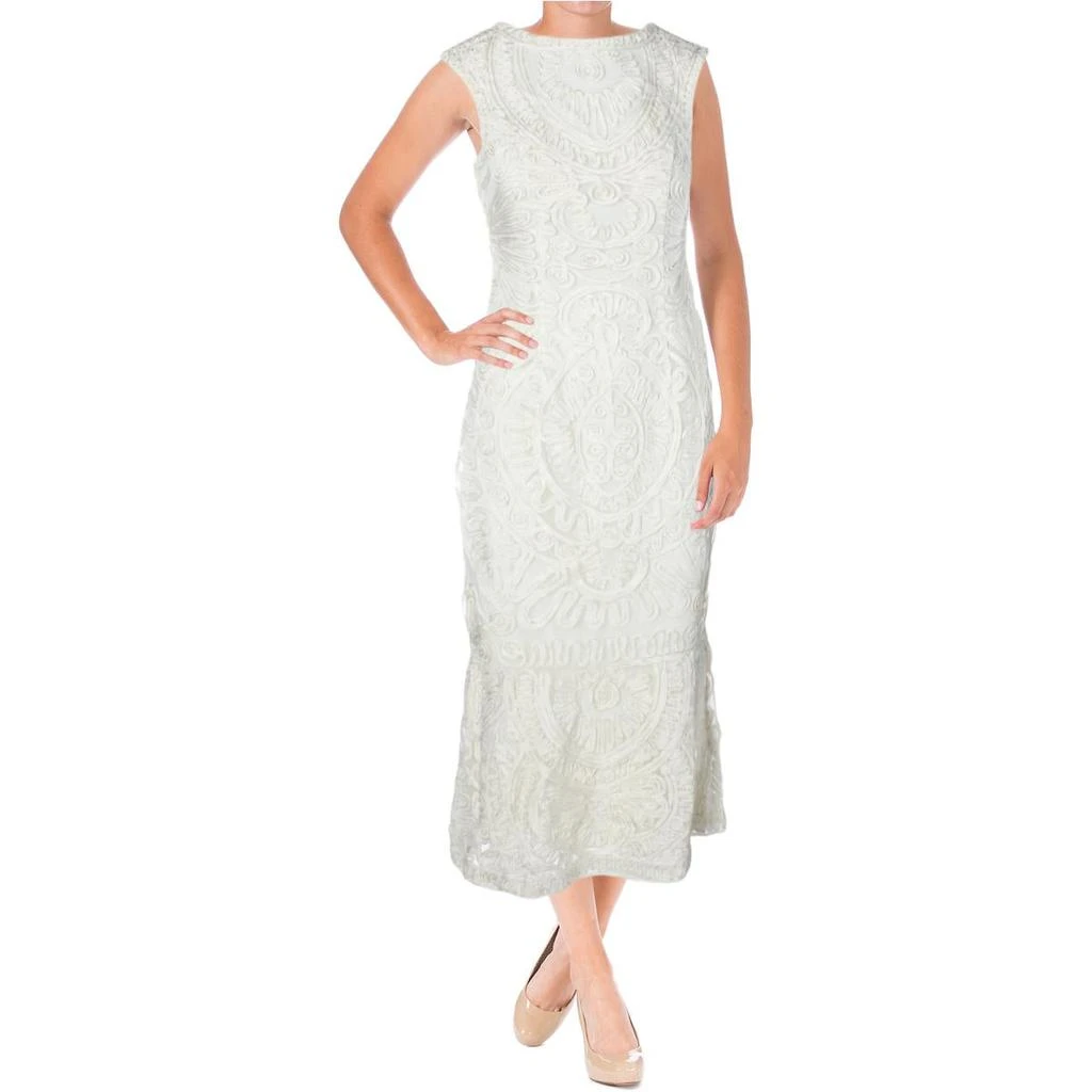 商品JS Collections|JS Collections Womens Mesh Soutache Semi-Formal Dress,价格¥402,第3张图片详细描述