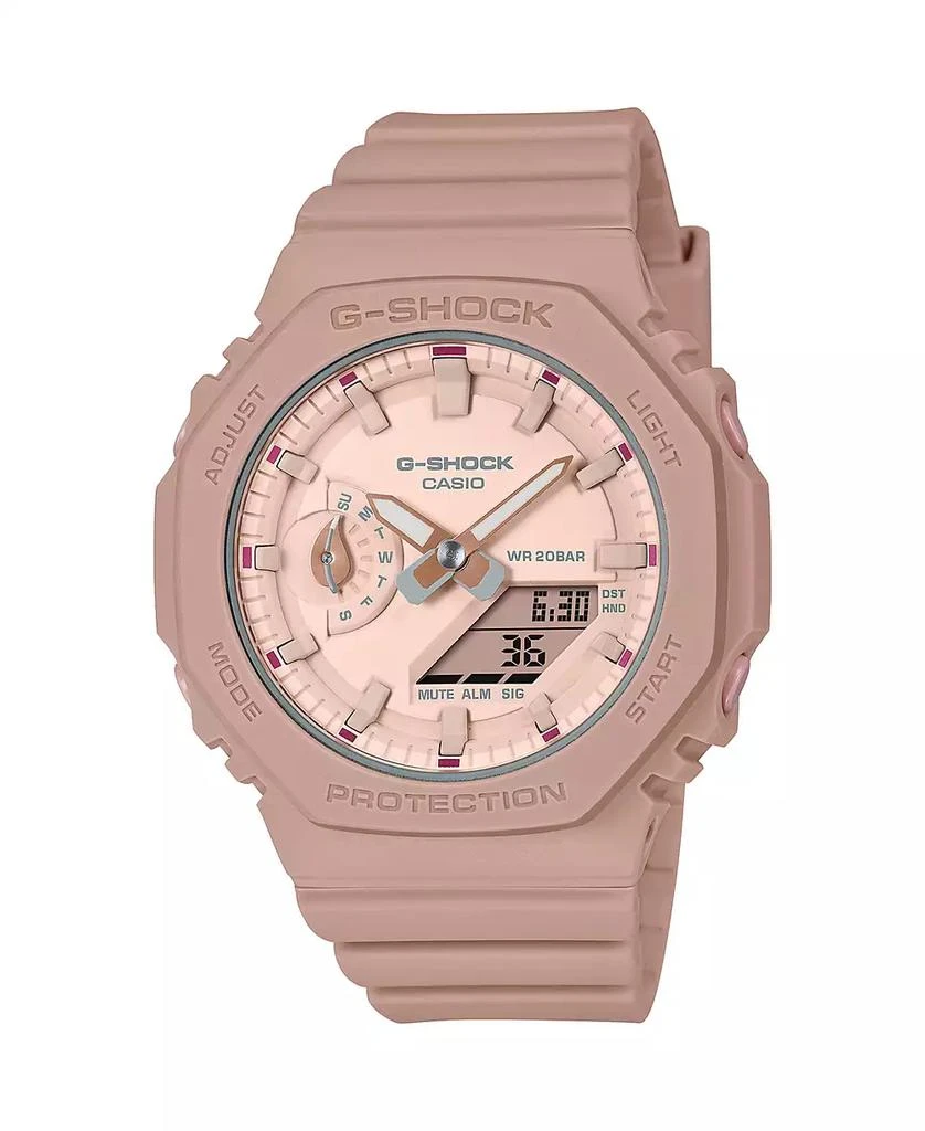 商品G-Shock|Women's Analog Digital Pink Resin Watch, 42.9mm, GMAS2100NC42,价格¥741,第1张图片