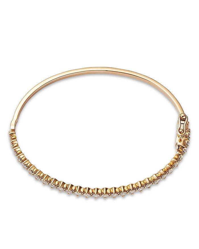 商品Moon & Meadow|14K Yellow Gold Lab Grown Diamond Bangle Bracelet,价格¥24957,第3张图片详细描述