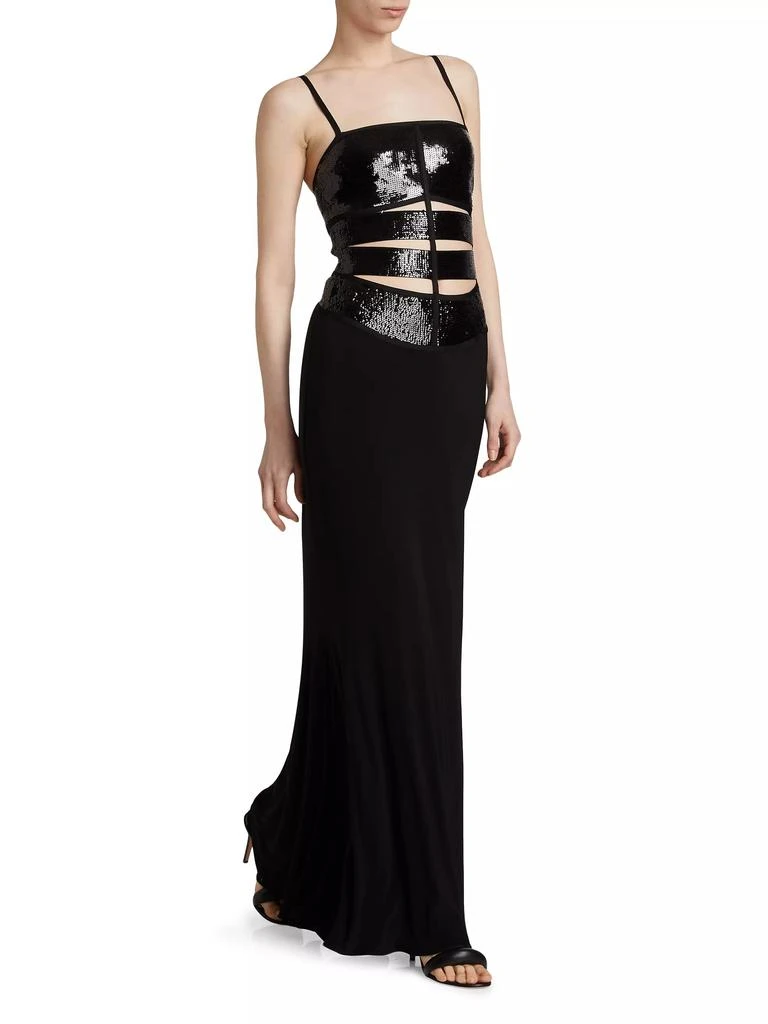 商品Herve Leger|Nova Sequined Jersey Gown,价格¥14161,第2张图片详细描述