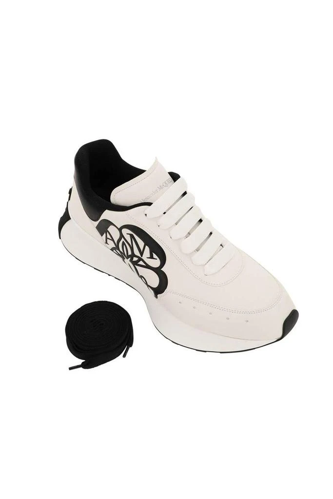 商品Alexander McQueen|LEATHER SPRINT RUNNER SNEAKERS,价格¥2482,第4张图片详细描述