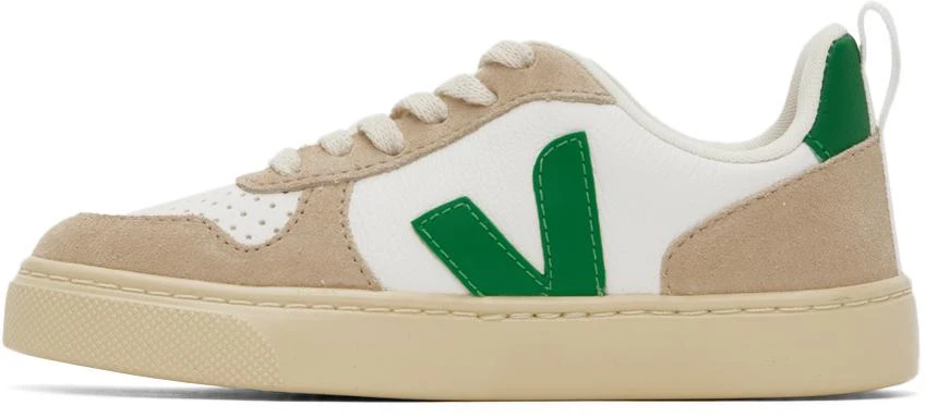 商品Veja|Kids White & Beige V-10 Sneakers,价格¥538,第3张图片详细描述