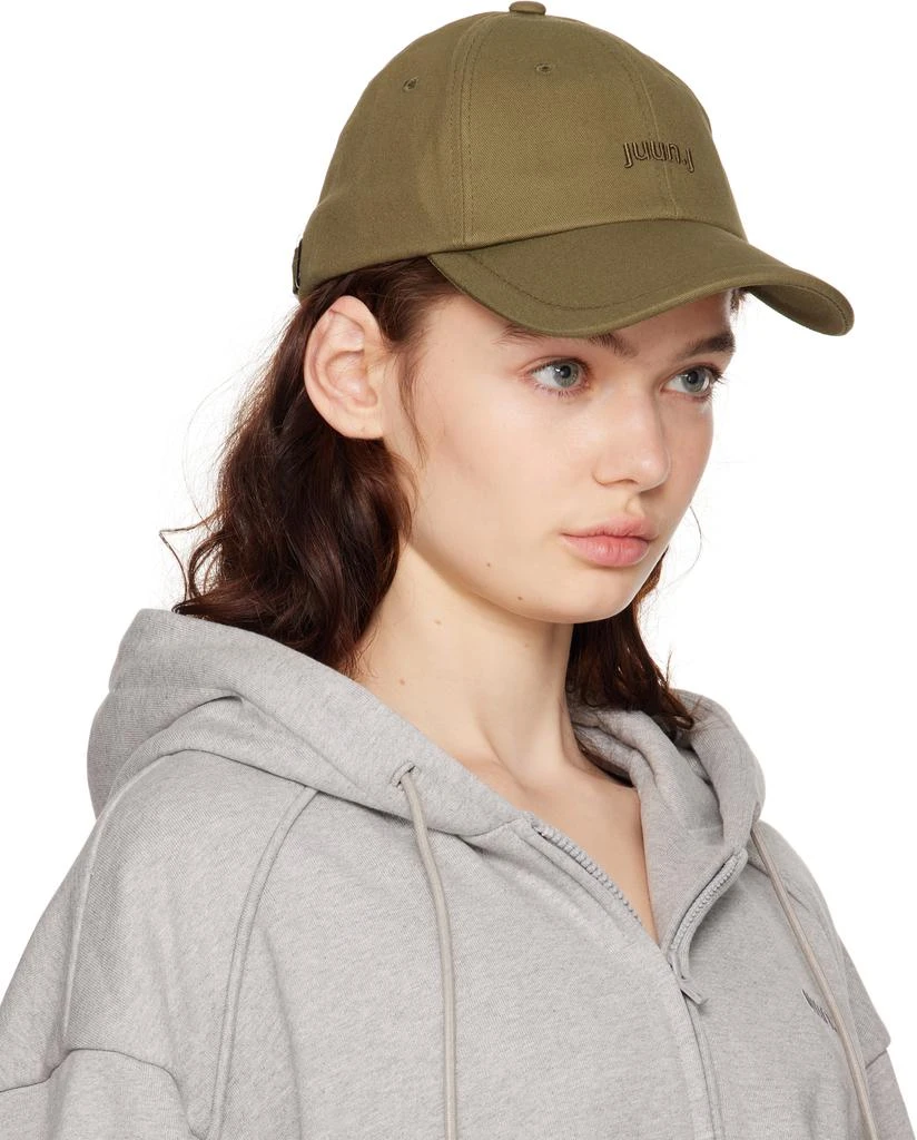 商品Juun.J|Khaki Cotton Ball Cap,价格¥372,第2张图片详细描述